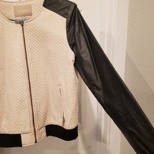 Banana Republic Quilted Faux Leather Jacket Size S